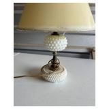 Milkglass Hobnail lamp