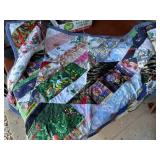 Handstitched lap quilt