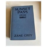 Hardback Sunset Pass Zane Grey book