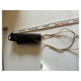 Leather pistol holster w/leg straps