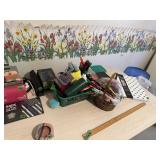 Misc office supplies, home decor