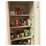 Misc contents of kitchen,  pantry