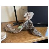 Quail on wood