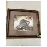 Framed Raccoon picture