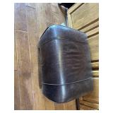 Leather ottoman