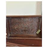 Wooden carved tray
