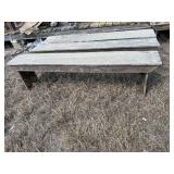 Wooden bench