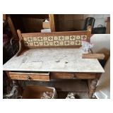 Marble top server
