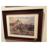 Framed N Eggenhofer  When Buffalos where plenty