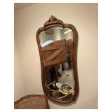 Antique Oak mirror