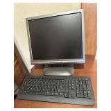 Computer monitar, keyboard, tower