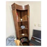 Oak corner cabinet