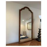 Walnut chest with mirror