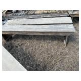 Wooden bench