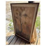 Framed oil painting