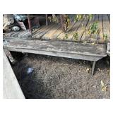 Wooden bench