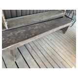 Wooden bench