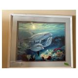 Framed Dolphins print