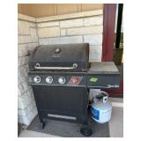 Dyno Glo propane BBQ pit w/tank