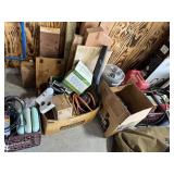 Misc contents of garage floor