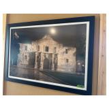Large framed The Alamo picture