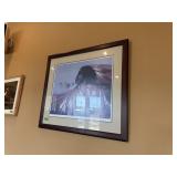 Framed and signed picture