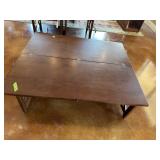 Oak foldup coffee table