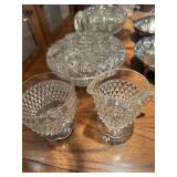 Glass Cream and sugar set