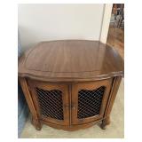 Queen Ann leg Double door wooden cabinet