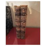 Pair of old German Leatherbond books