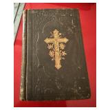 Leather bond old Religious book