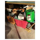 MIsc contents of garage wall