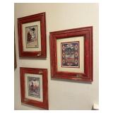 Set of 3 framed prints