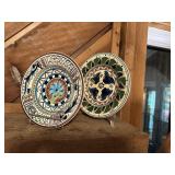 Glazed decorative plates