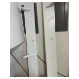 Pair of wooden wall racks