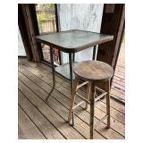 Outdoor table w/stool