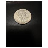 1963 Silver Ben Franklin half $