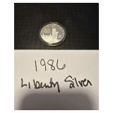 1986 Liberty Silver eagle