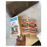 Gas station paper maps-vintage