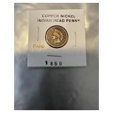Rare 1860 Copper Indian head Penny