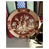 Glazed decorative plate