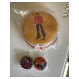 The Beatles lapel buttons