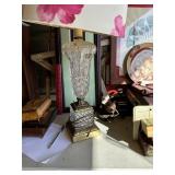 Leaded glass base Lamp