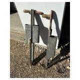 Pair of old handheld Potato/corn seeder