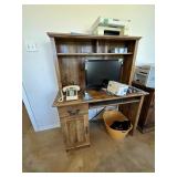 Desk with misc items