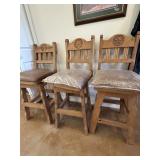 3 Pine Barstools