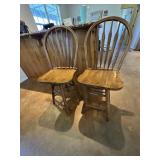 Pair of Oak barstools