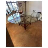 Glass top table