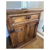Wooden cabinet with dbl doors