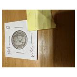 1909 Liberty Barber silver quarter